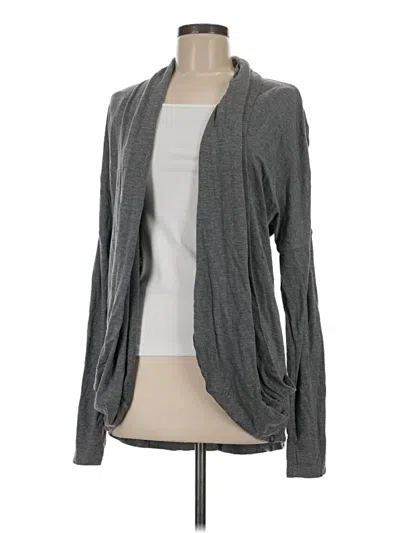 Pre-owned Gaiam Cardigan Sweater In Gray