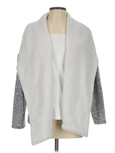 Pre-owned Gaiam Fleece Jacket In Gray