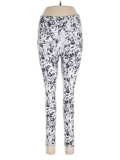 Pre-owned Gaiam Leggings In Silver