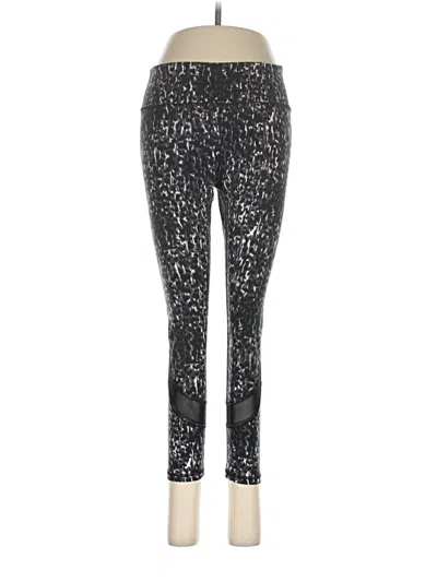 Pre-owned Gaiam Leggings In Silver
