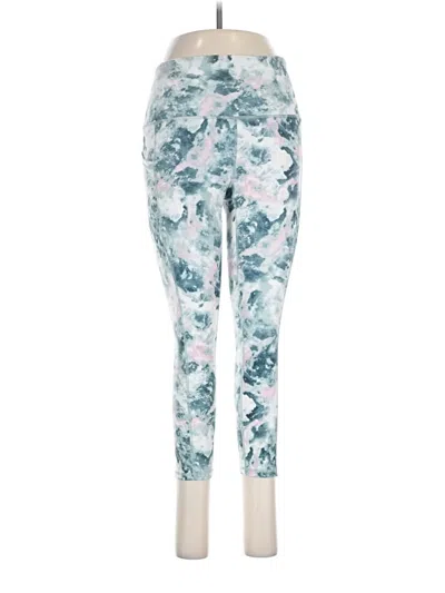 Pre-owned Gaiam Leggings In Teal