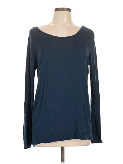 Pre-owned Gaiam Long Sleeve T-shirt In Blue