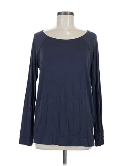 Pre-owned Gaiam Long Sleeve T-shirt In Blue
