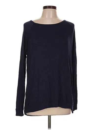 Pre-owned Gaiam Long Sleeve T-shirt In Blue