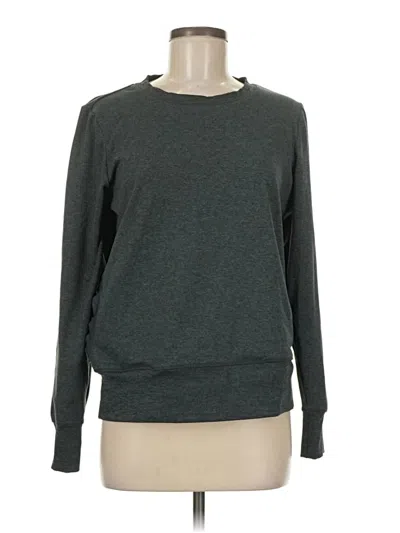 Pre-owned Gaiam Long Sleeve T-shirt In Gray