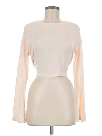 Pre-owned Gaiam Long Sleeve T-shirt In Ivory