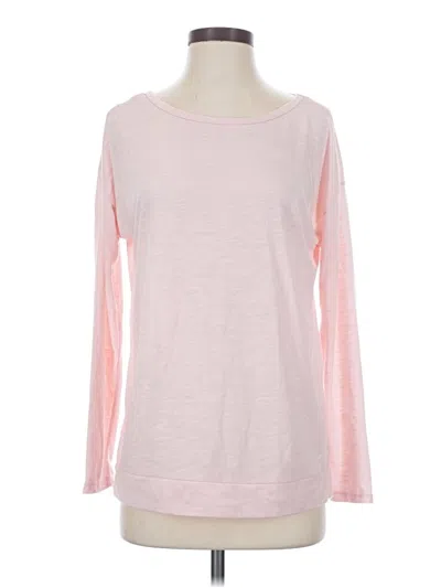 Pre-owned Gaiam Long Sleeve T-shirt In Pink