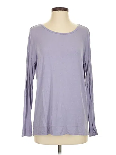 Pre-owned Gaiam Long Sleeve T-shirt In Purple