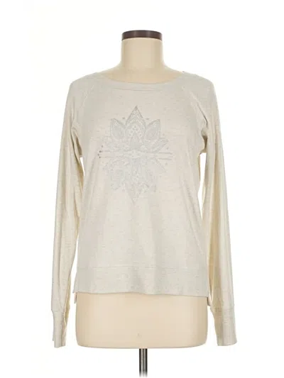 Pre-owned Gaiam Long Sleeve T-shirt In Silver