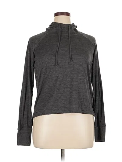 Pre-owned Gaiam Long Sleeve Turtleneck In Gray