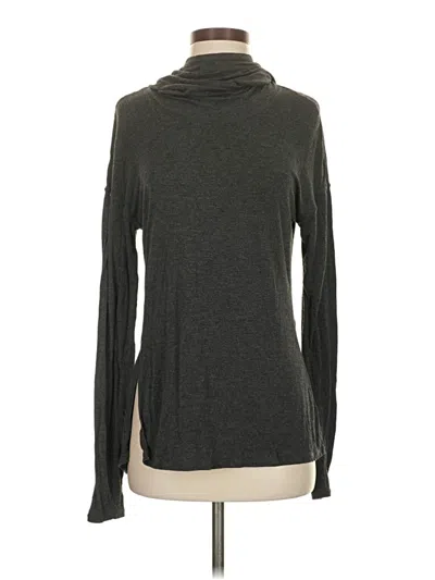 Pre-owned Gaiam Long Sleeve Turtleneck In Gray