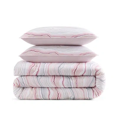 Gaiam Microfiber Soft & Lightweight Percale Comforter Set In Agate Multi Warm