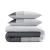 Gaiam Microfiber Soft & Lightweight Percale Comforter Set In Gray