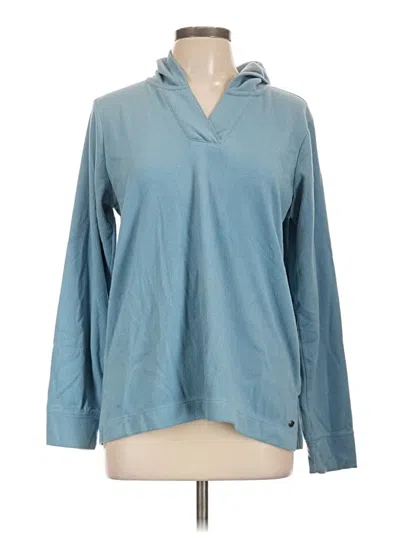Pre-owned Gaiam Pullover Hoodie In Blue