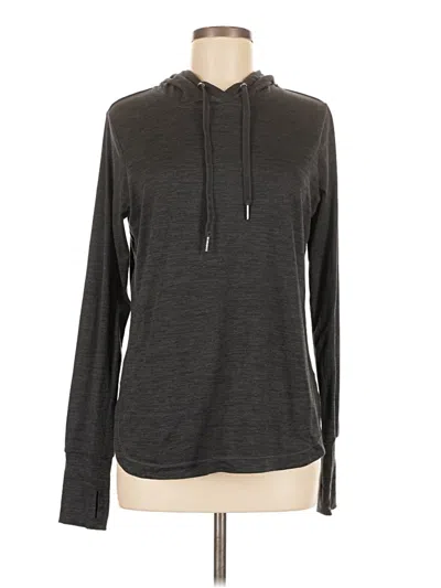 Pre-owned Gaiam Pullover Hoodie In Gray