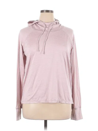 Pre-owned Gaiam Pullover Hoodie In Pink