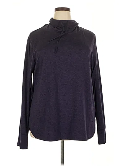 Pre-owned Gaiam Pullover Hoodie In Purple