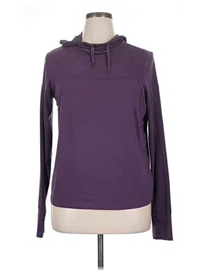 Pre-owned Gaiam Pullover Hoodie In Purple