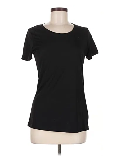 Pre-owned Gaiam Short Sleeve T-shirt In Black