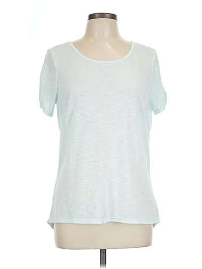 Pre-owned Gaiam Short Sleeve T-shirt In Blue