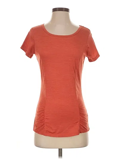 Pre-owned Gaiam Short Sleeve T-shirt In Orange