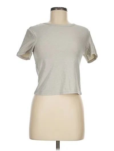 Pre-owned Gaiam Short Sleeve T-shirt In Silver