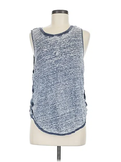 Pre-owned Gaiam Sleeveless Top Blue Scoop Neck Tops