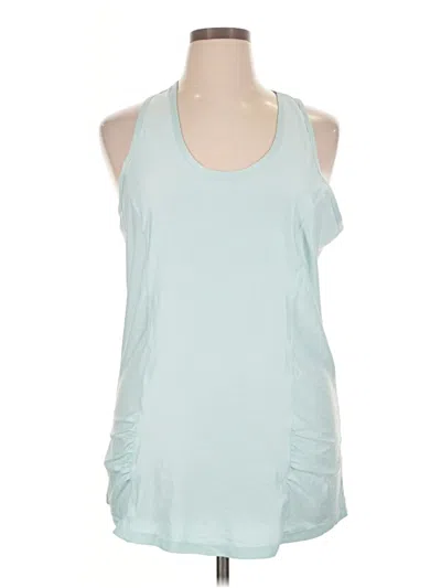 Pre-owned Gaiam Sleeveless Top Teal Halter Neckline Tops