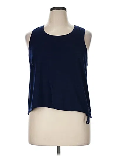 Pre-owned Gaiam Sleeveless T-shirt In Blue