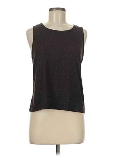 Pre-owned Gaiam Sleeveless T-shirt In Brown