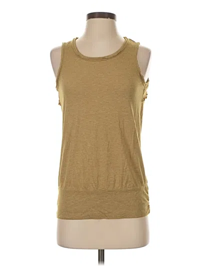 Pre-owned Gaiam Sleeveless T-shirt In Gold