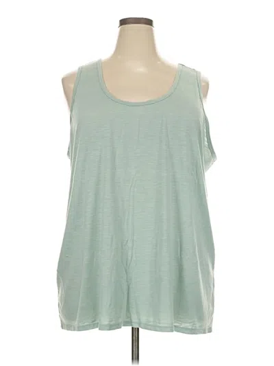 Pre-owned Gaiam Sleeveless T-shirt In Green