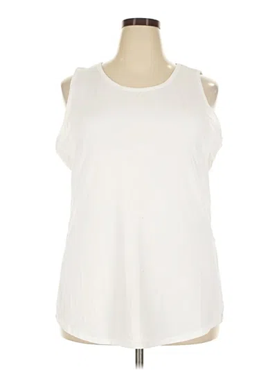 Pre-owned Gaiam Sleeveless T-shirt In Ivory