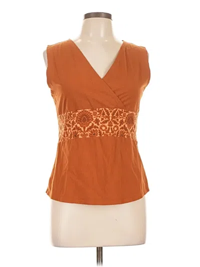 Pre-owned Gaiam Sleeveless T-shirt In Orange