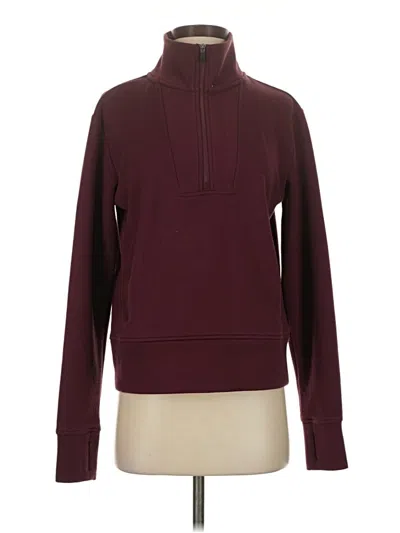 Pre-owned Gaiam Sweatshirt In Burgundy