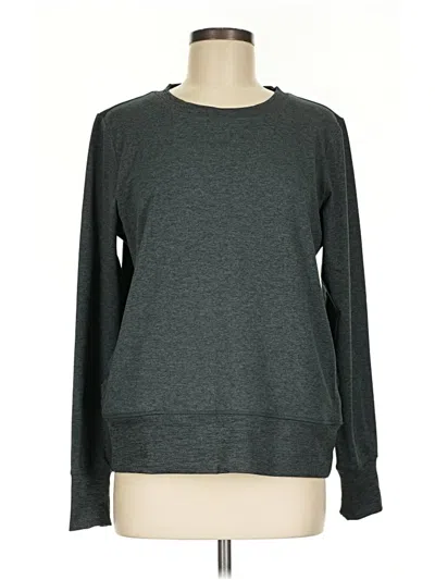 Pre-owned Gaiam Sweatshirt In Gray