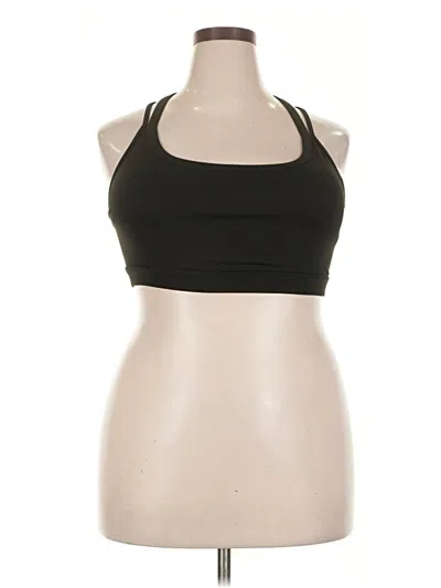 Pre-owned Gaiam Tank Top Black Halter Neckline Tops