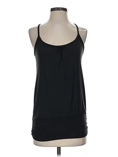 Pre-owned Gaiam Tank Top Black Halter Neckline Tops