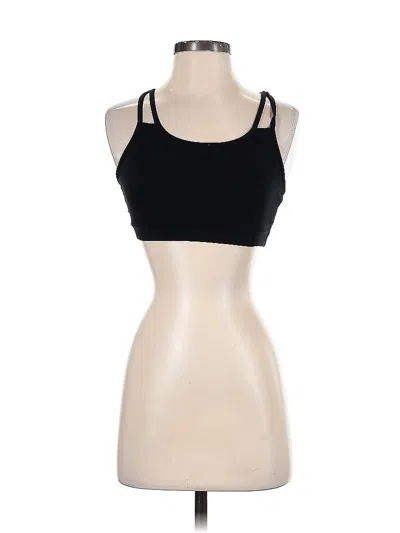 Pre-owned Gaiam Tank Top Black Strapless Neckline Tops