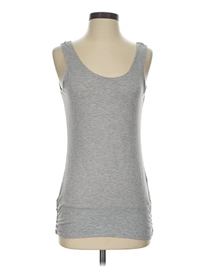 Pre-owned Gaiam Tank Top Gray Strapless Neckline Tops