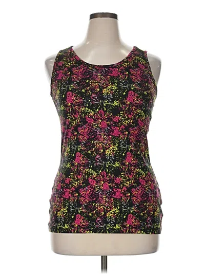 Pre-owned Gaiam Tank Top Purple Halter Neckline Tops