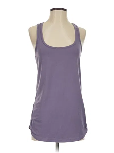 Pre-owned Gaiam Tank Top Purple Halter Neckline Tops