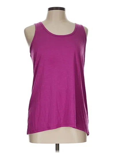 Pre-owned Gaiam Tank Top Purple Halter Neckline Tops