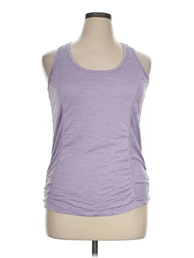 Pre-owned Gaiam Tank Top Purple Halter Neckline Tops