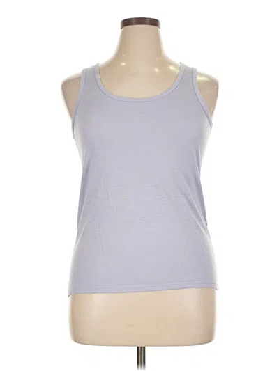 Pre-owned Gaiam Tank Top Purple Scoop Neck Tops