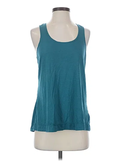 Pre-owned Gaiam Tank Top Teal Halter Neckline Tops