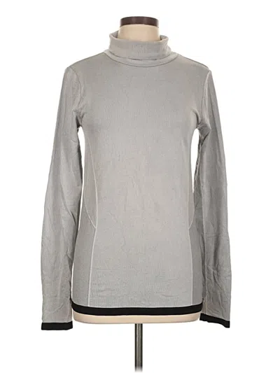 Pre-owned Gaiam Turtleneck Sweater In Gray