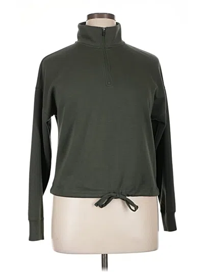 Pre-owned Gaiam Turtleneck Sweater In Green