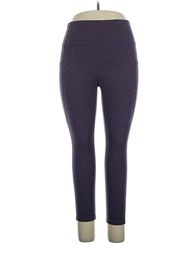 Pre-owned Gaiam Yoga Pants In Purple