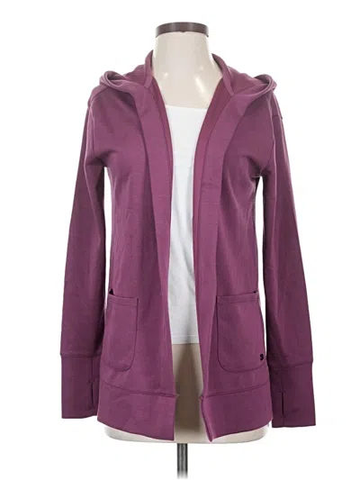 Pre-owned Gaiam Zip Up Hoodie In Purple